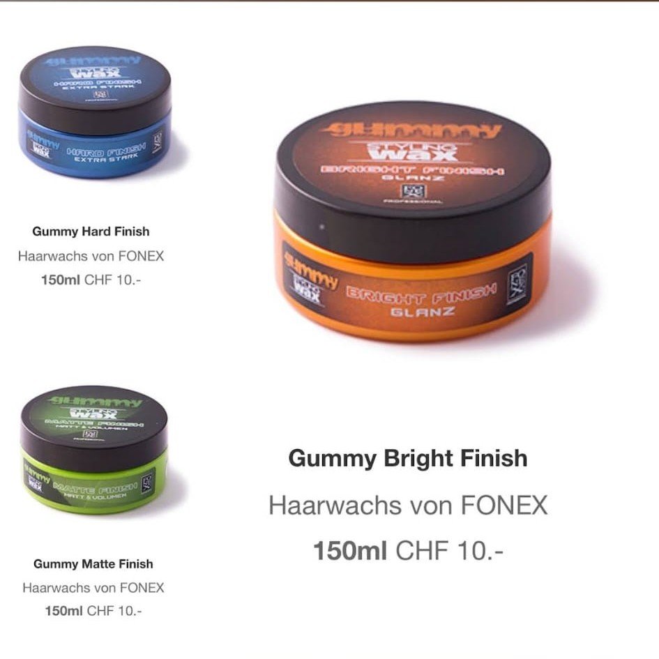 Gummy Styling Wax Produkte